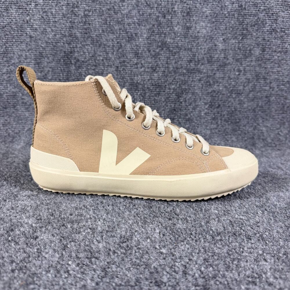 VEJA Nova HT High Top Sneakers Womens 8 EU 39 Tan Beige Canvas Organic Cotton - Picture 4 of 12